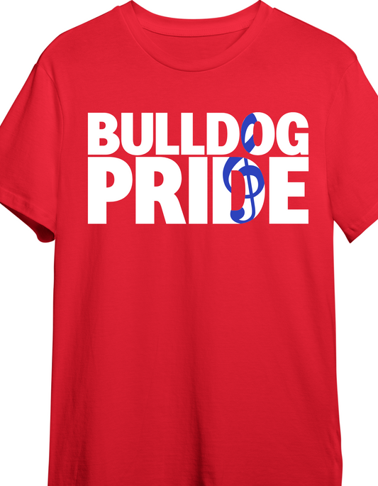 Bulldog pride band tee