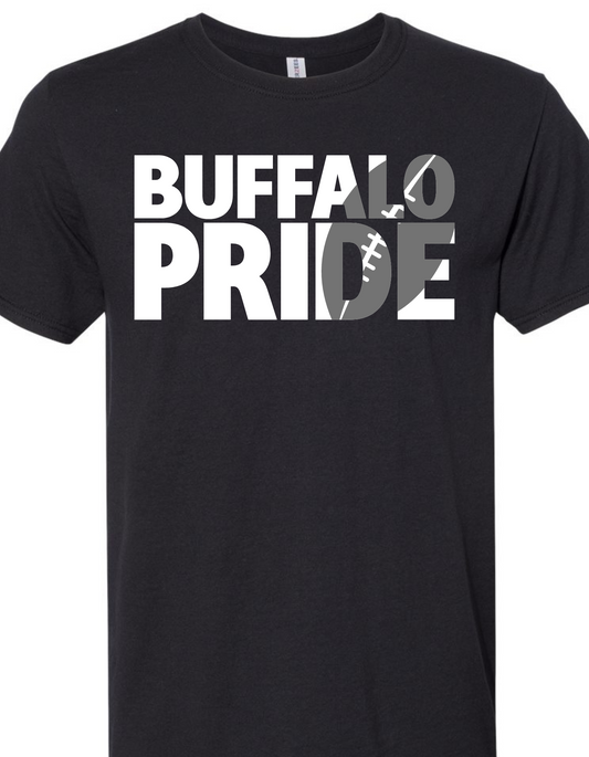 Buff pride football tee