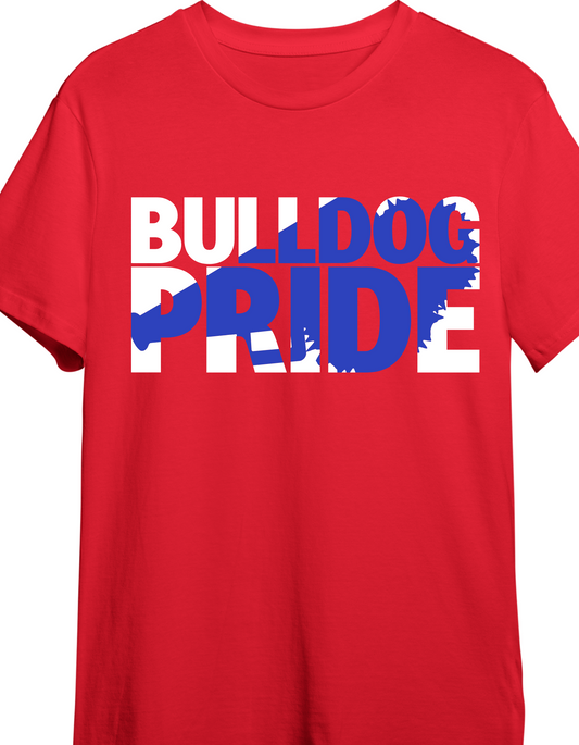 Bulldog pride cheer tee