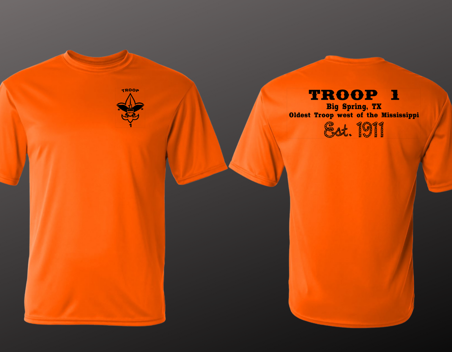 Troop 1 shirts