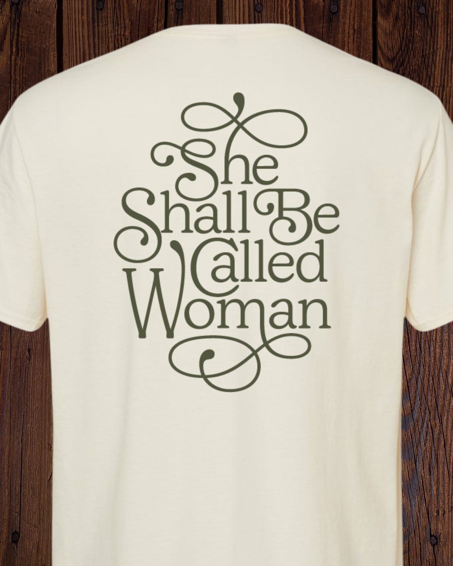 Genesis 2:23 Cream shirt