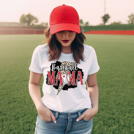 Lightening Bolt Baseball Mama