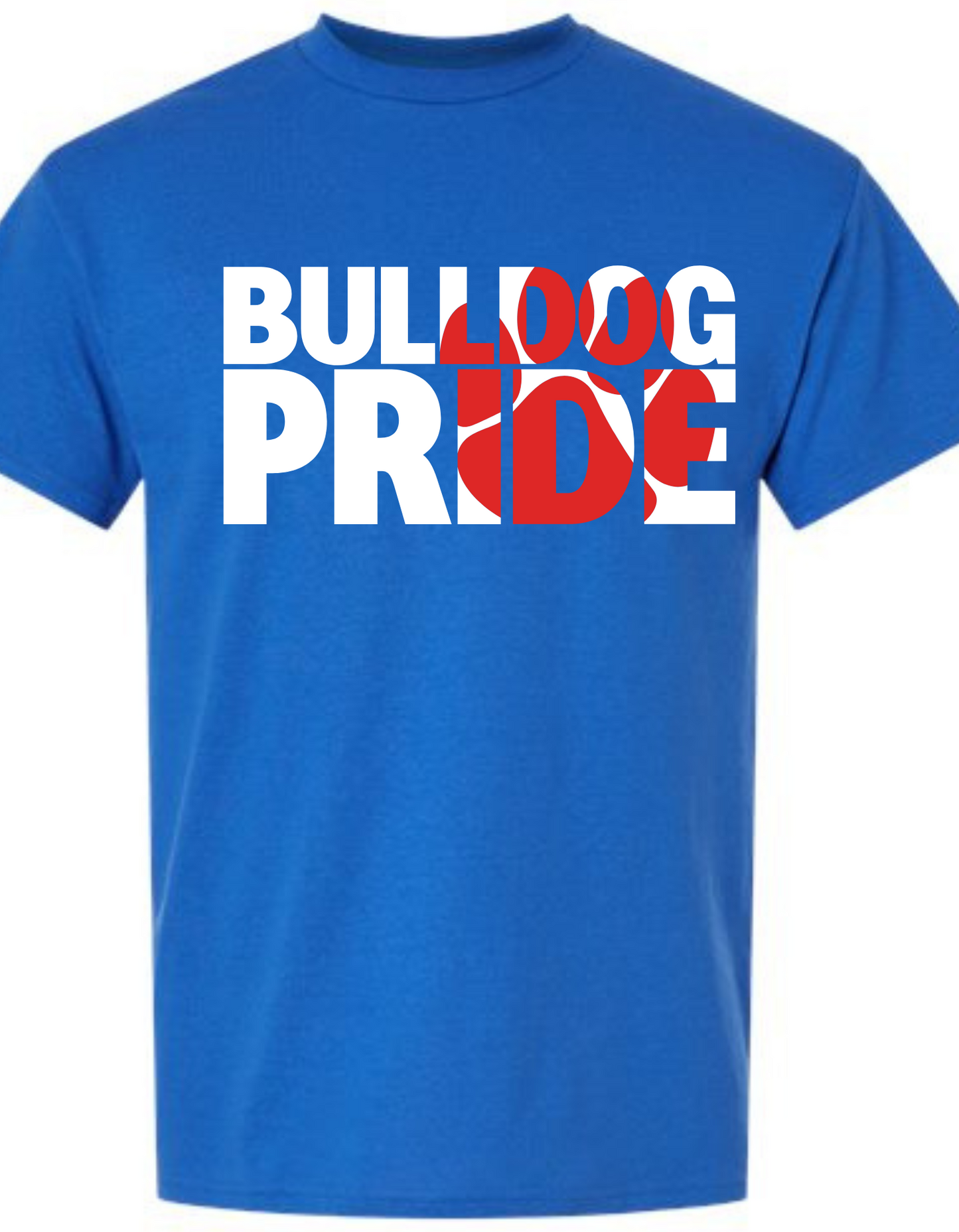 Bulldog pride paw tee