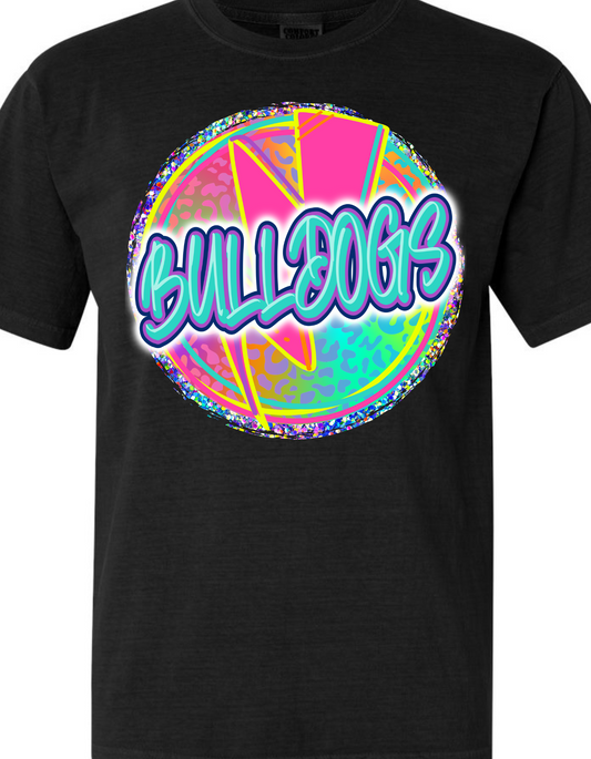 Neon Bulldog tee