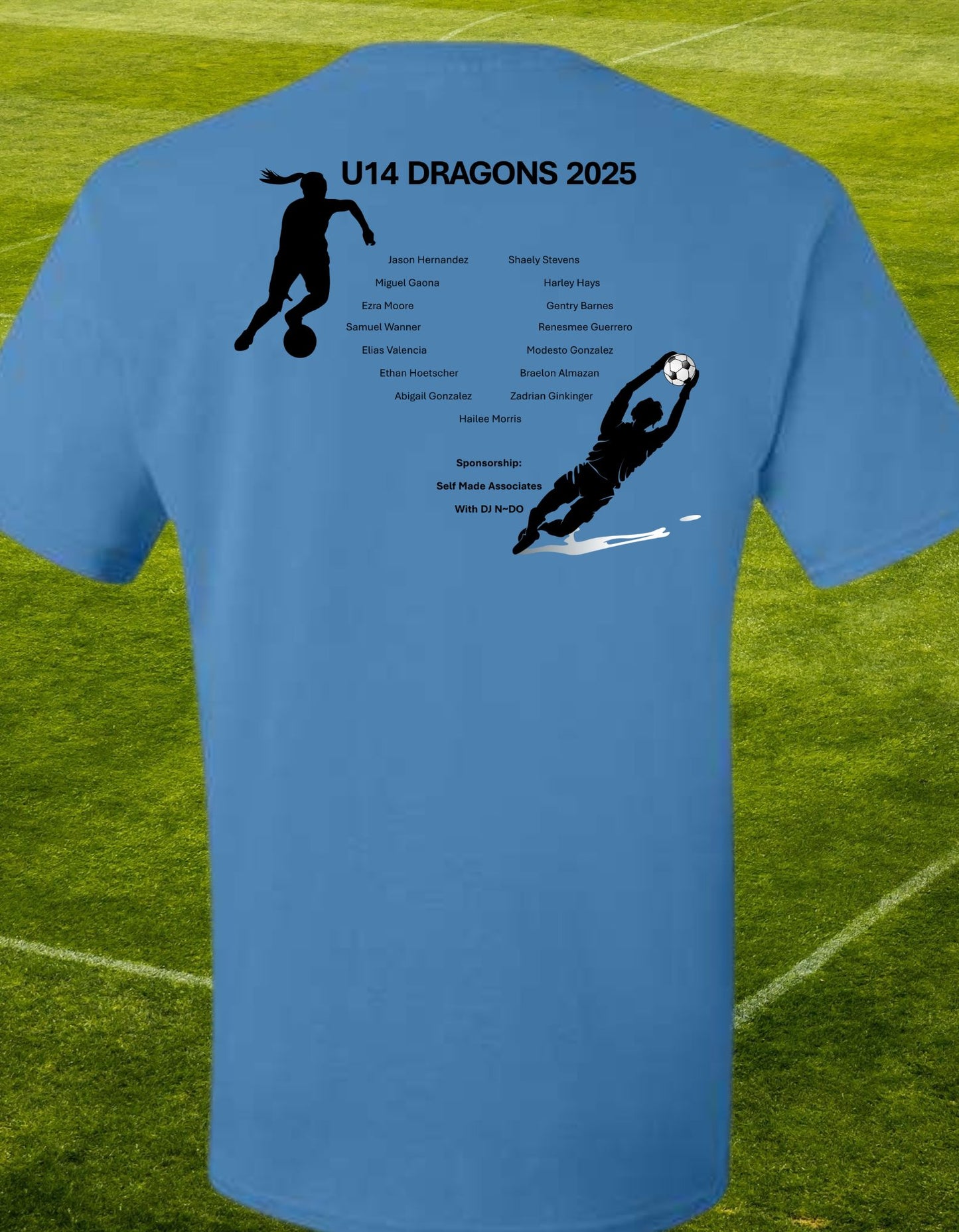 Dragons Soccer team shirt