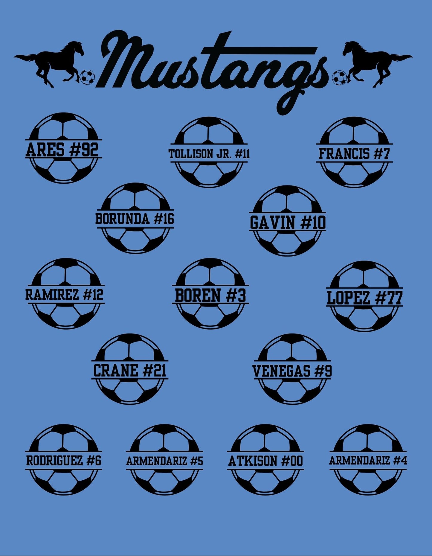 Mustangs soccer parent shirt