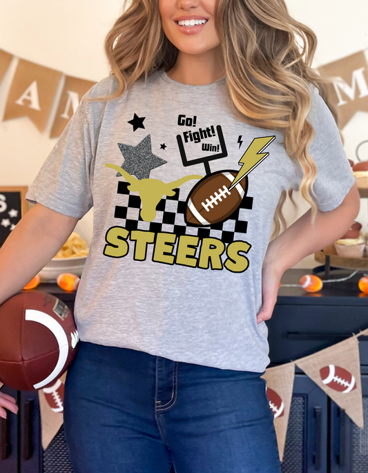 Steers Football spirit tee