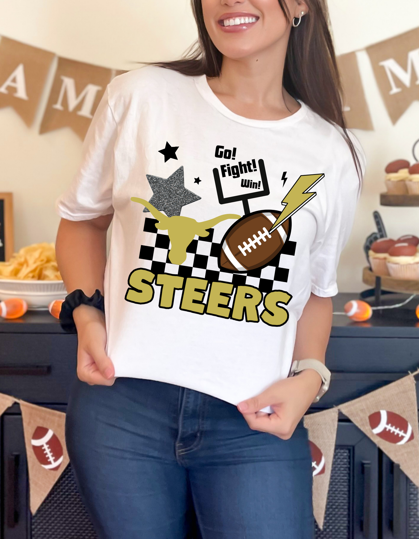 Steers Football spirit tee
