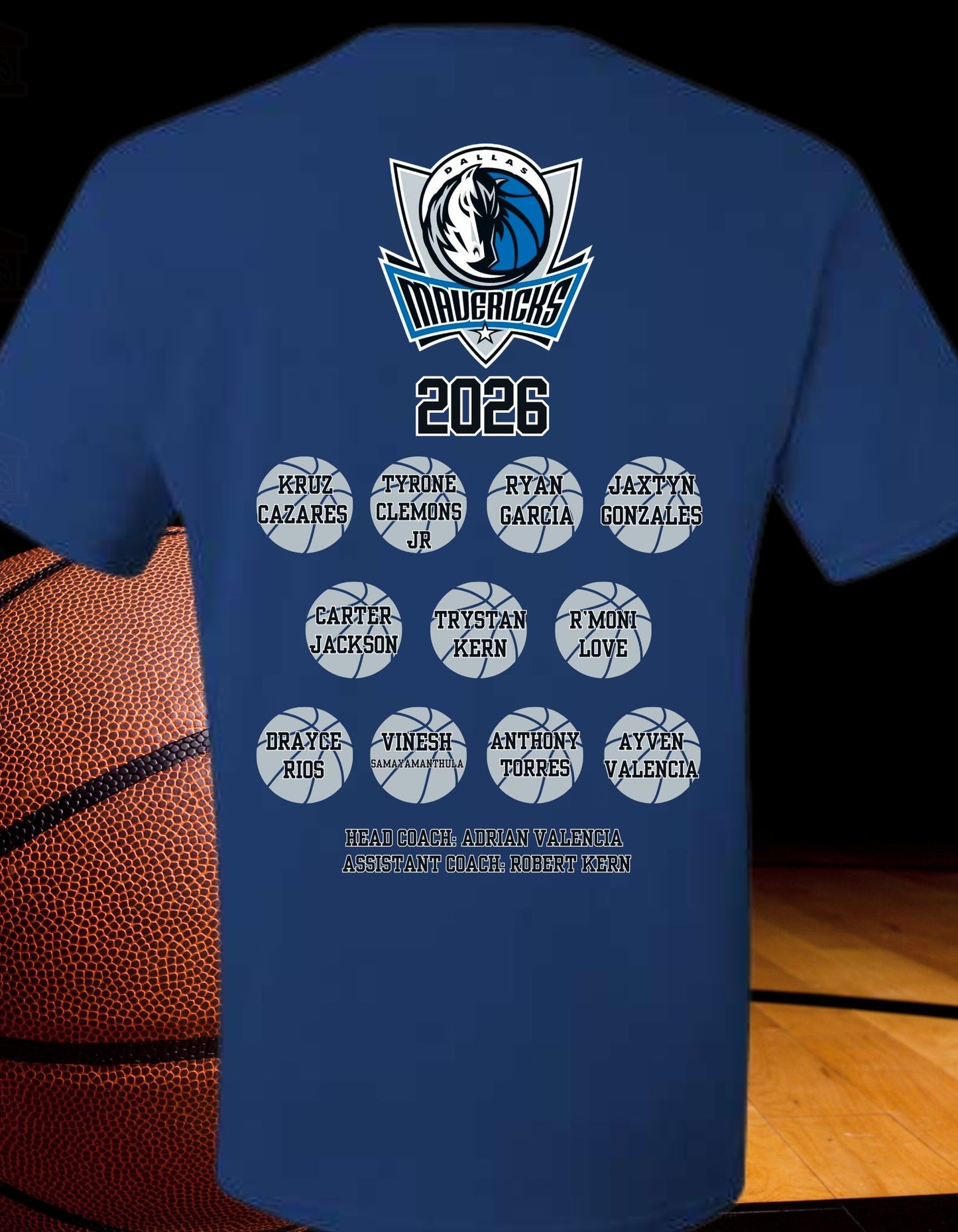 Mavericks Basketball tee
