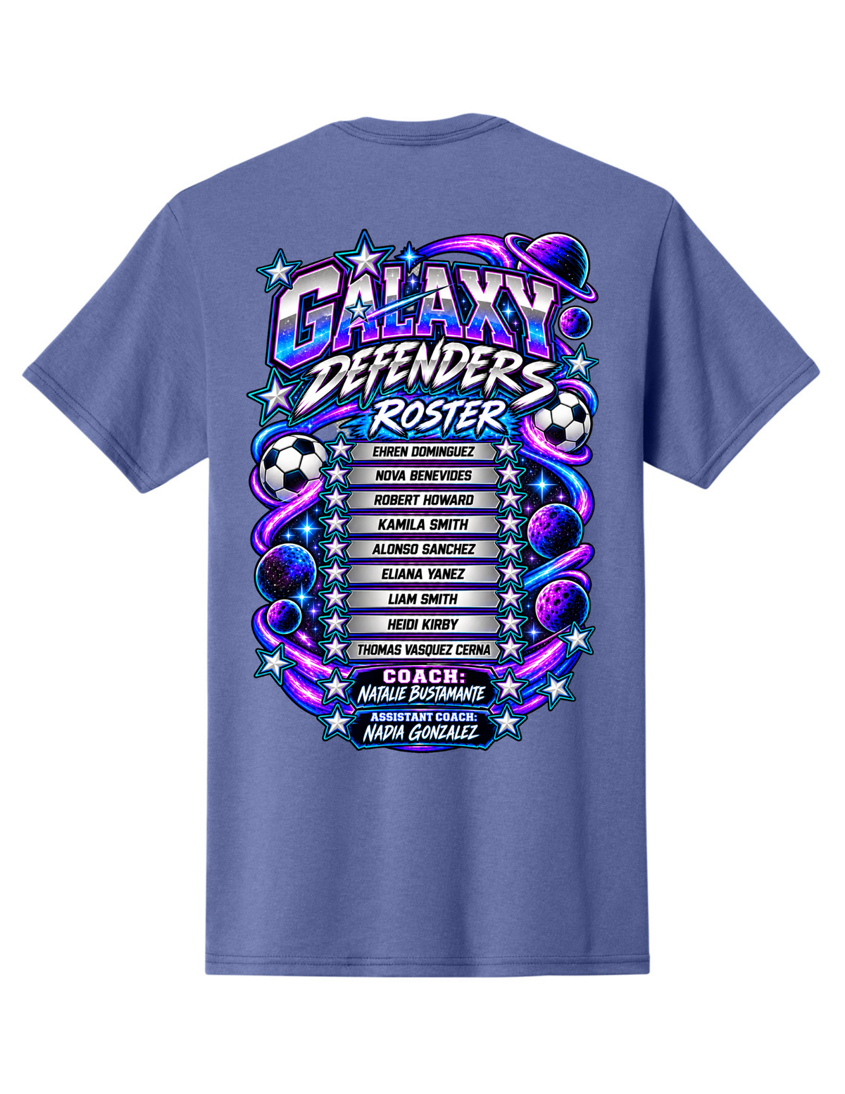 Galaxy Defenders soccer tee