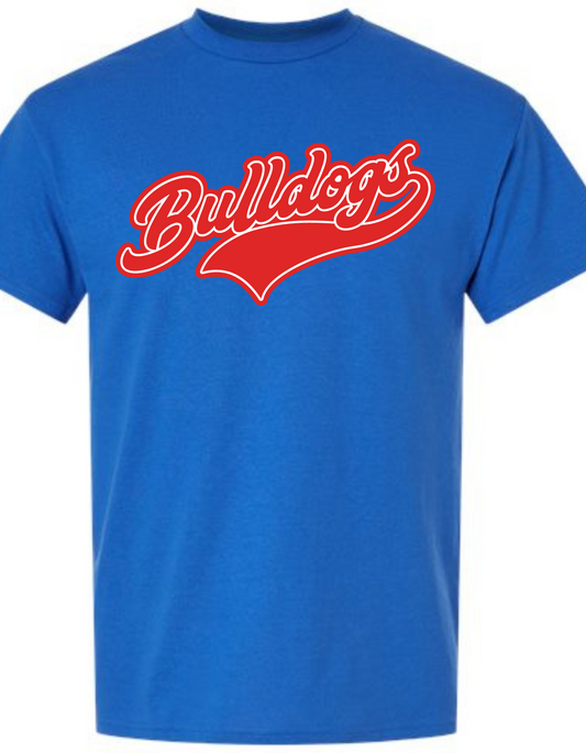 Royal blue Bulldogs tee
