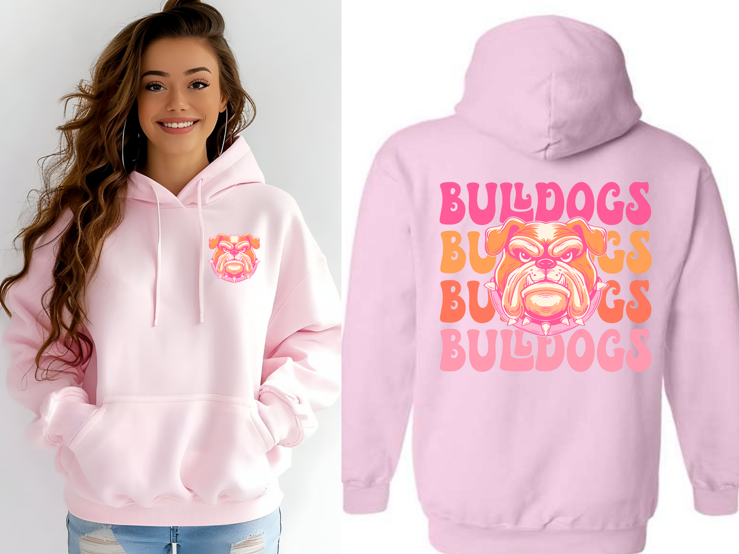 Bright Bulldog hoodie