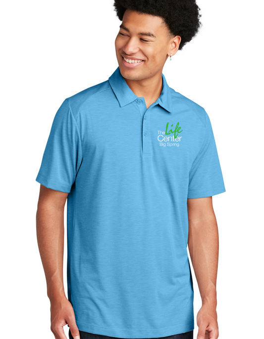 The Life Center Uni-sex Tri-Blend Wicking Polo