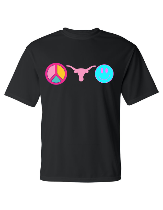 Peace, Steer, Smile tee