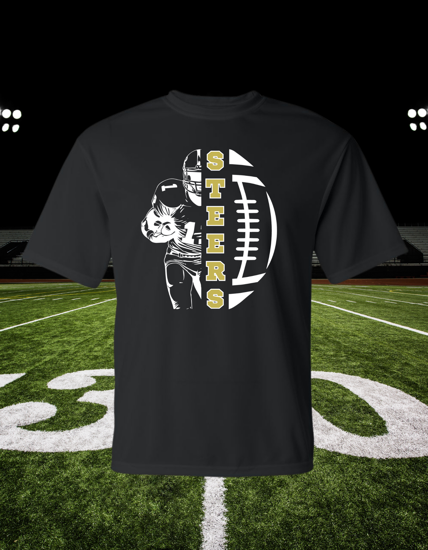 Steers football player dri-fit