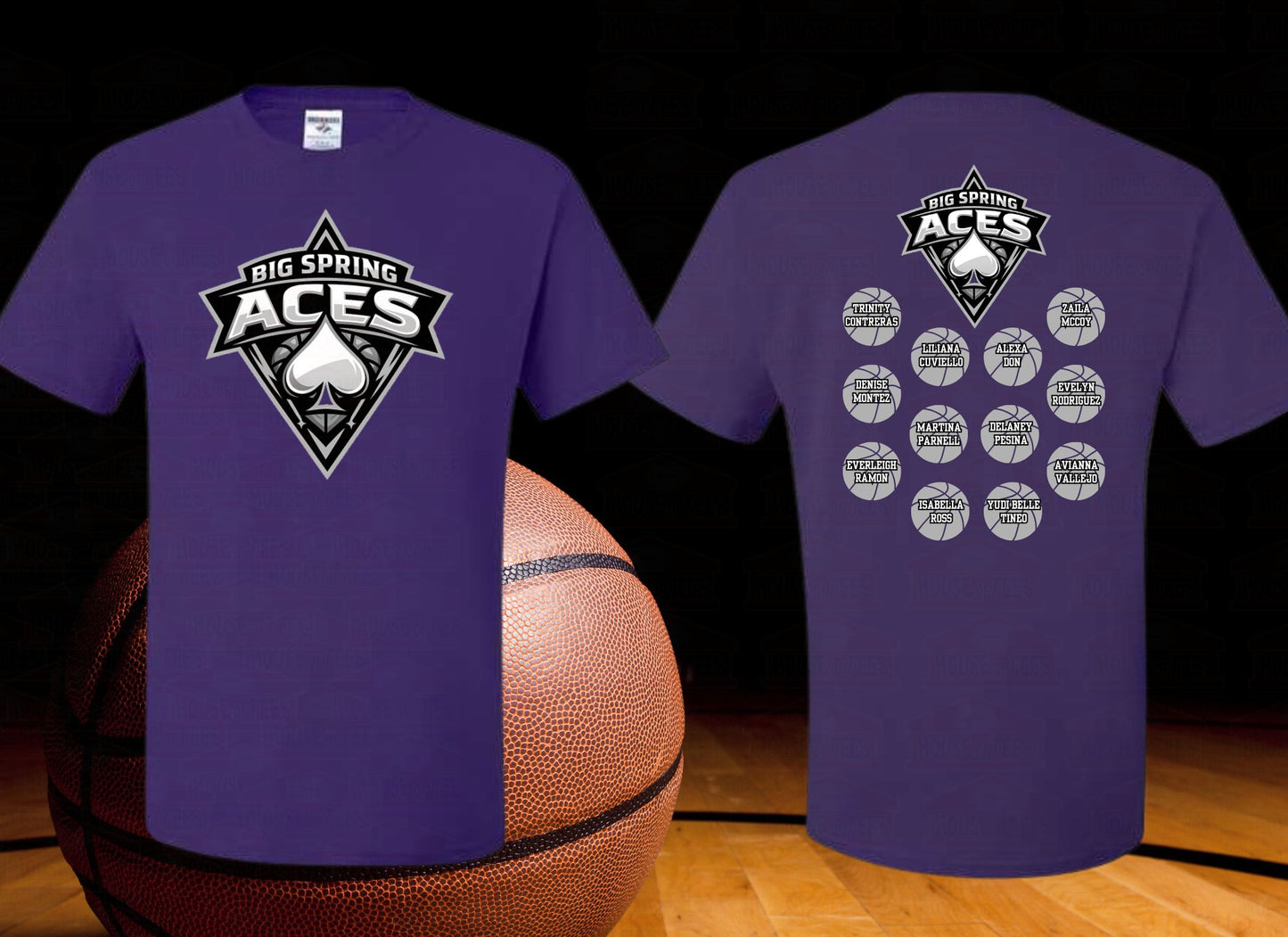 Aces Basketball tee