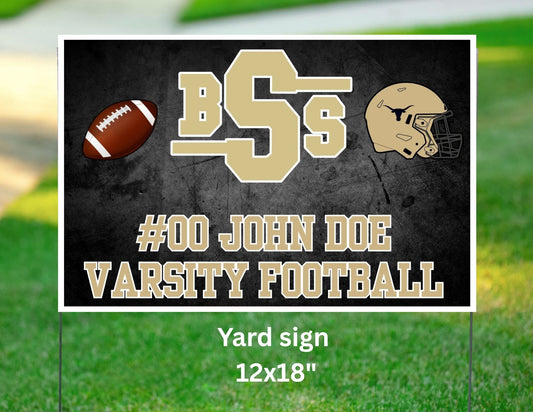 Steer yard sign